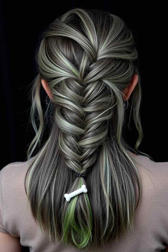 Zombie Side Fishtail Braid