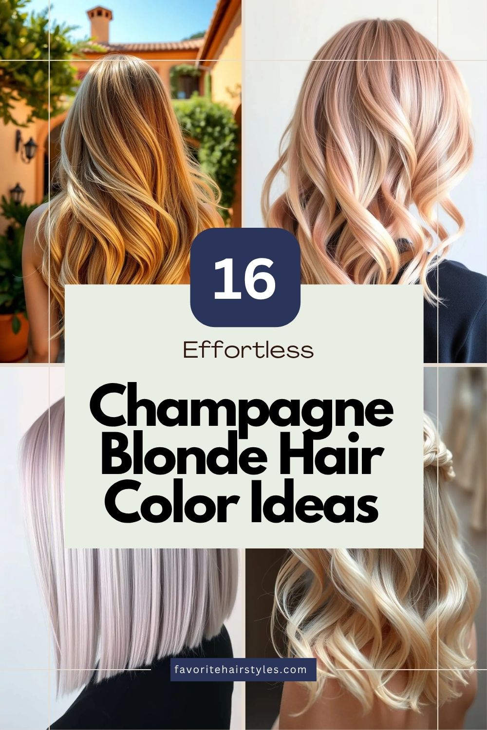 Champagne Blonde Hair Color