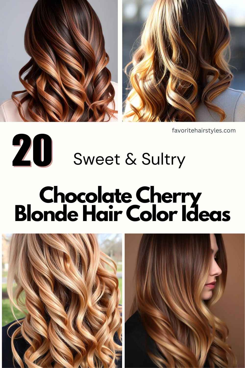Chocolate Cherry Blonde Hair Color