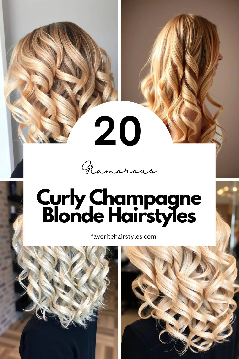 Curly Champagne Blonde