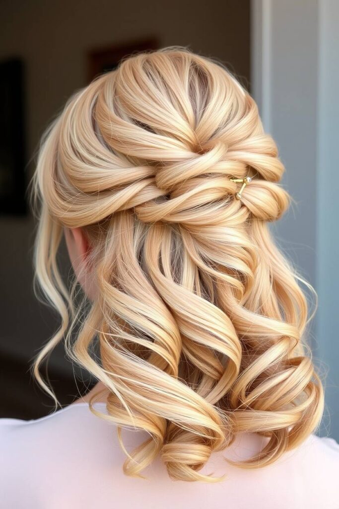 Half-Up Half-Down Look