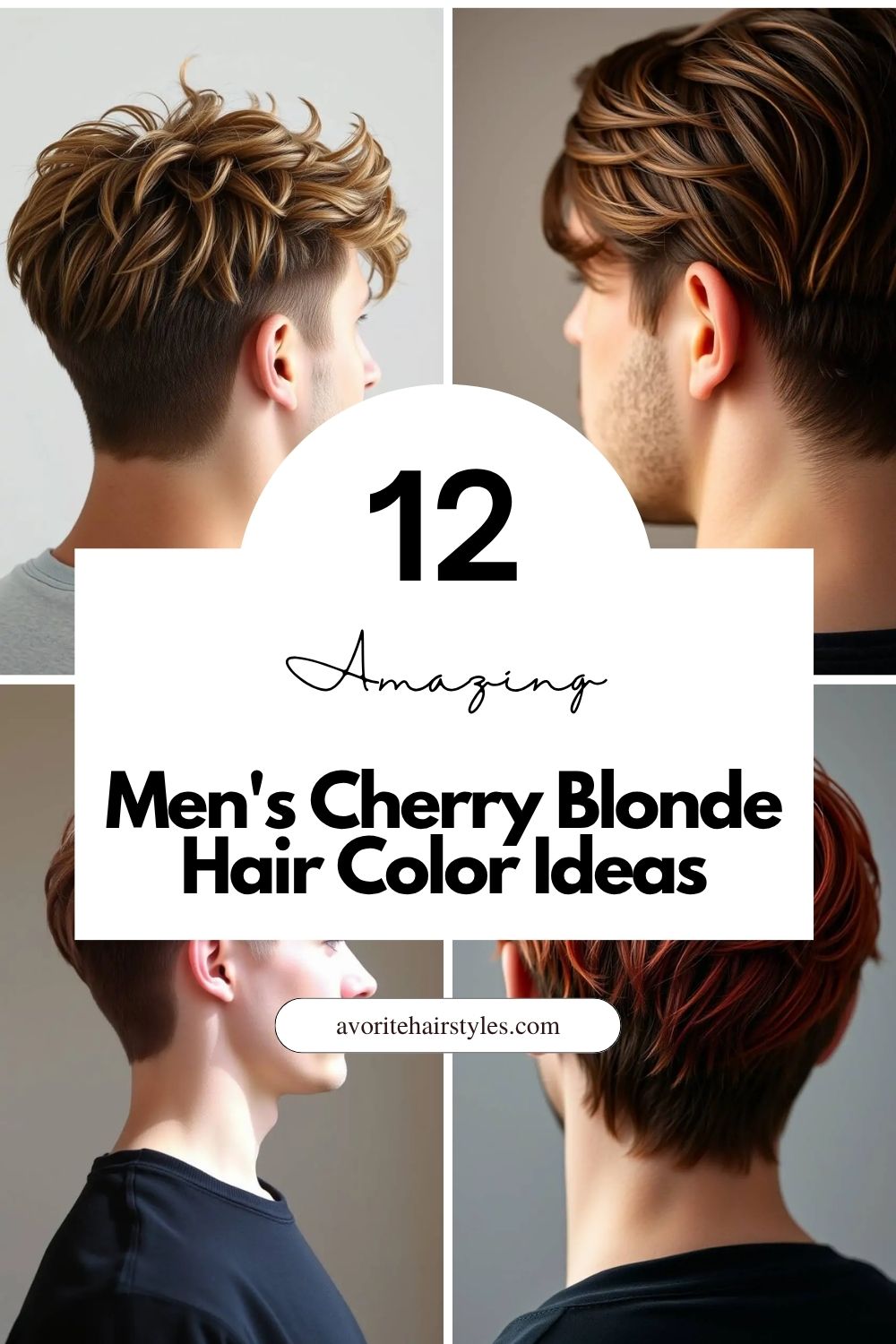 Men's Cherry Blonde Hair Color