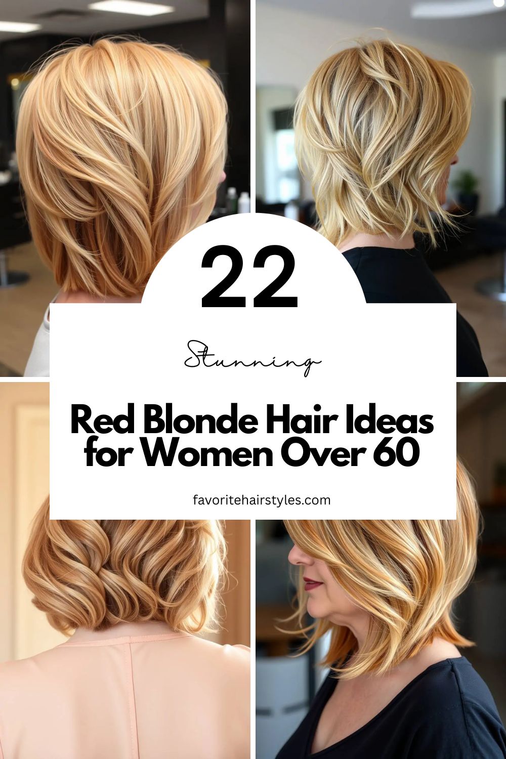 Red Blonde Hair Ideas for Women Over 60