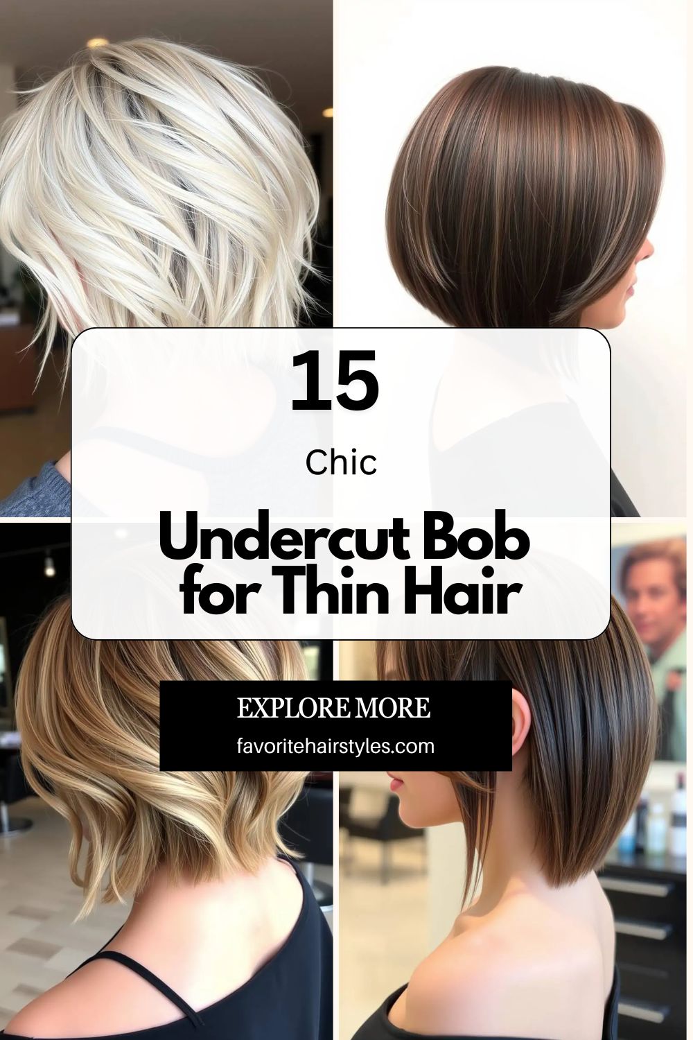 Undercut Bob for Thin Hair