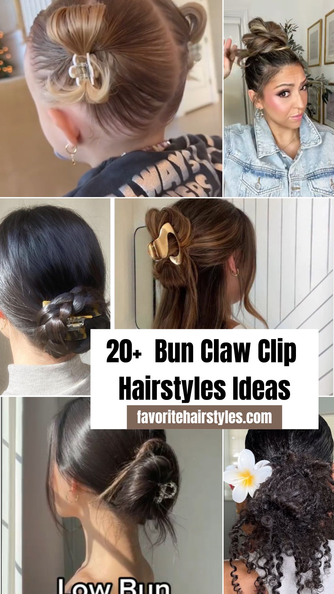 Bun Claw Clip Hairstyles