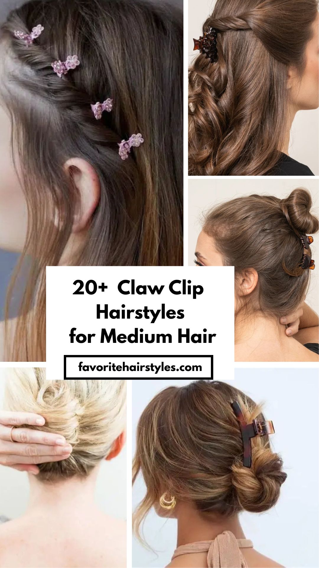 Claw Clip Hairstyles for Medium Hair