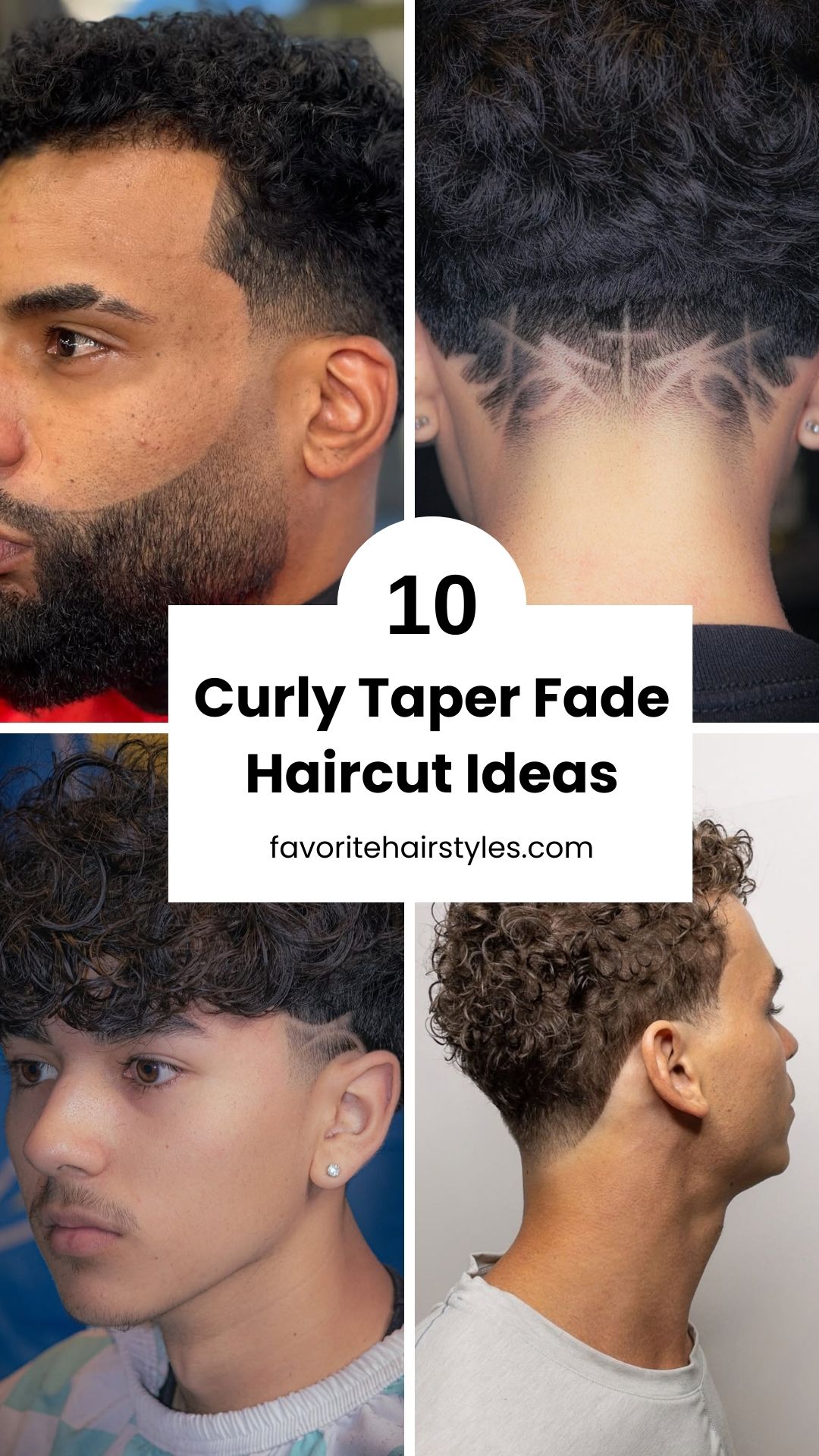 Curly Taper Fade Haircut