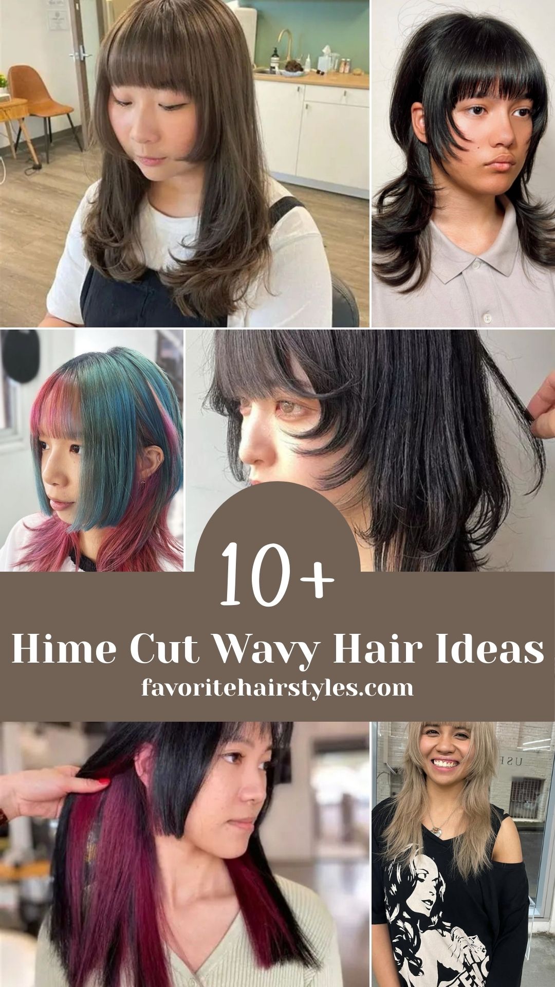 Hime Cut Wavy Hair