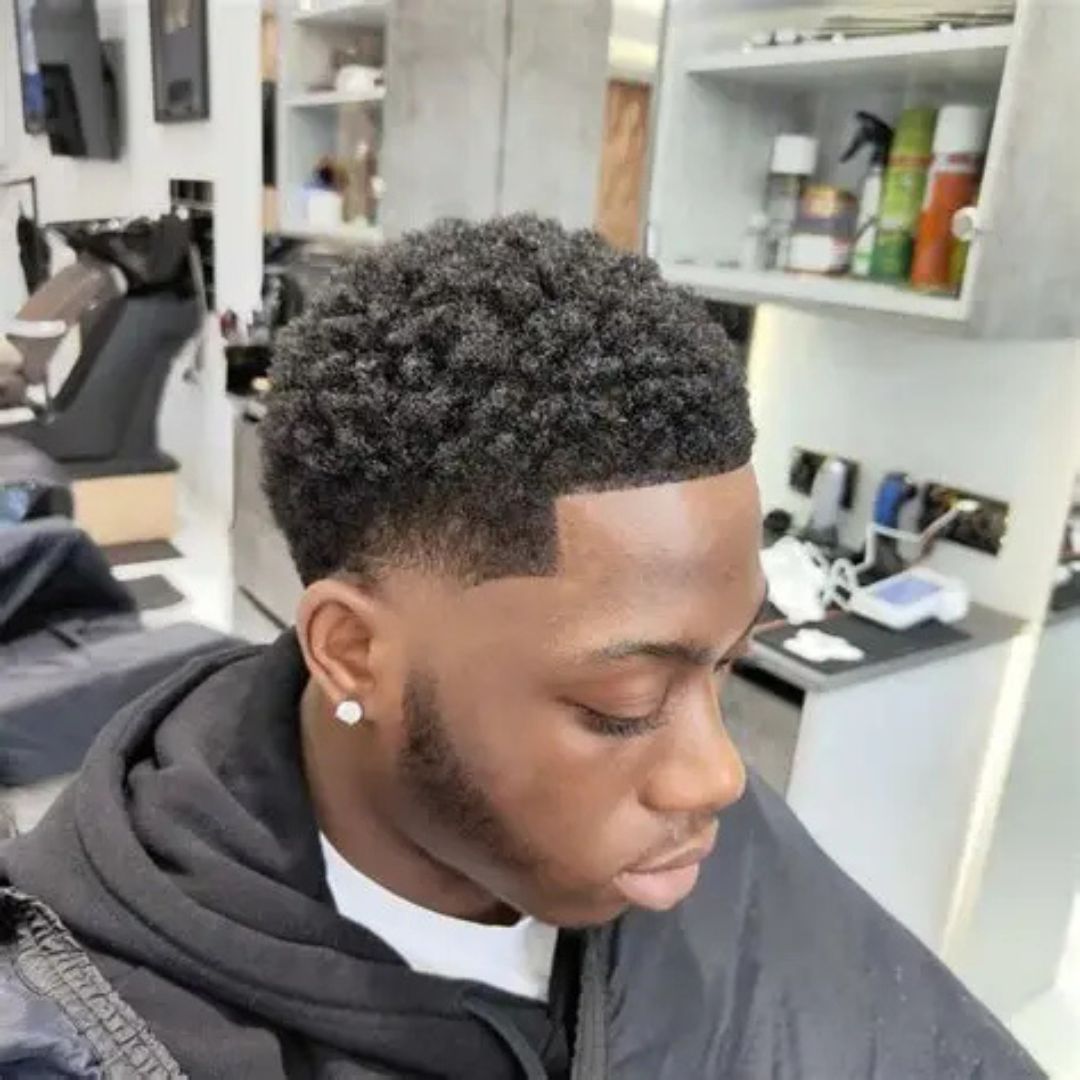 Black Men s Taper Fade Haircut Stylish Grooming Choice