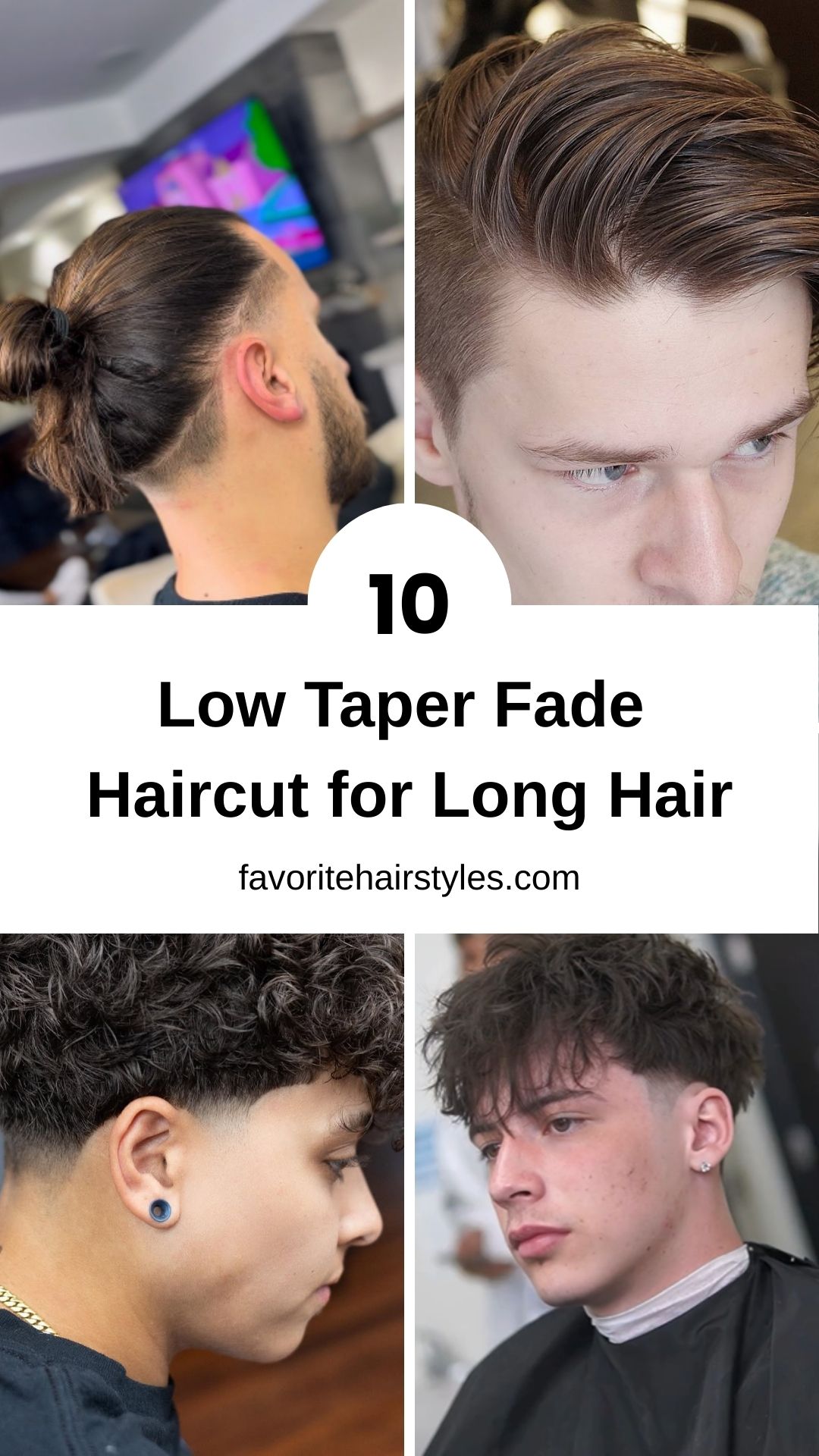 Low Taper Fade Haircut for Long Hair