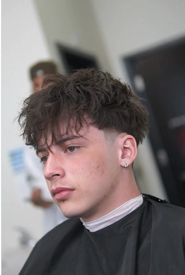 Low Taper Fade Haircut for Long Hair