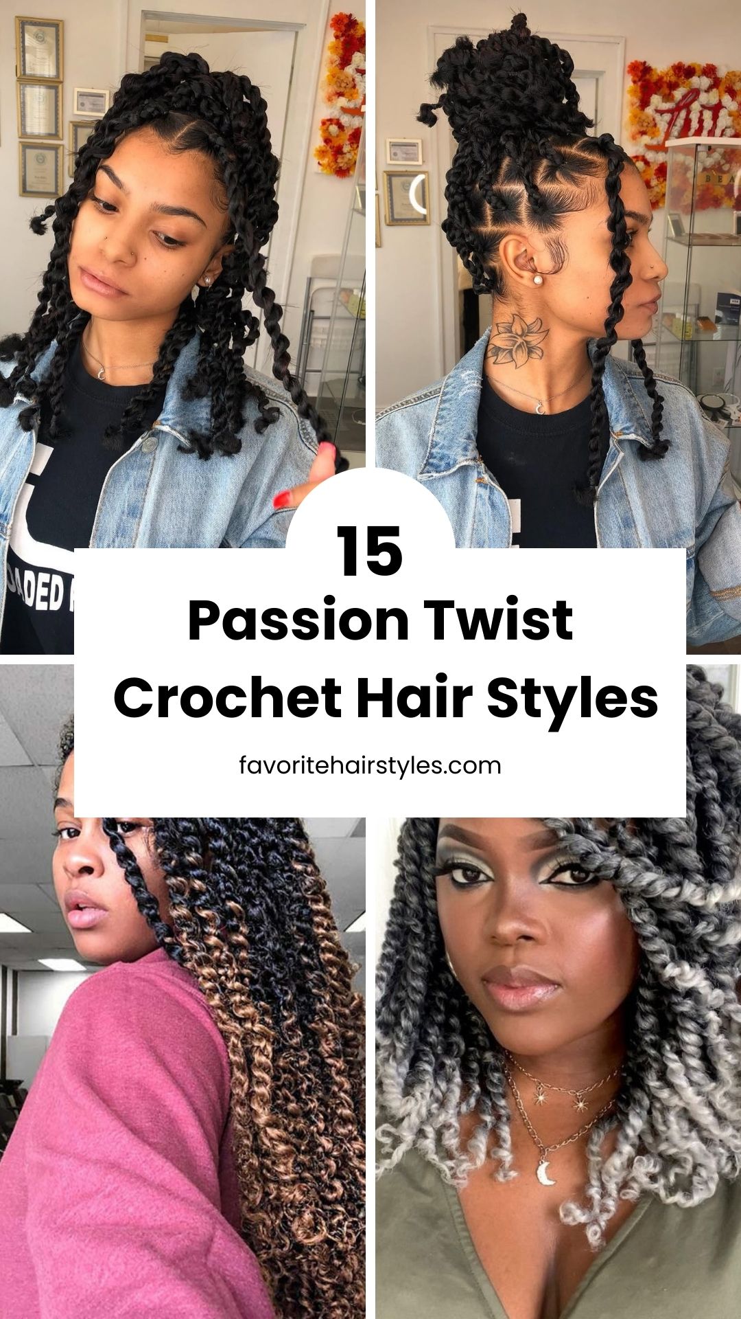 Passion Twist Crochet Hair Styles