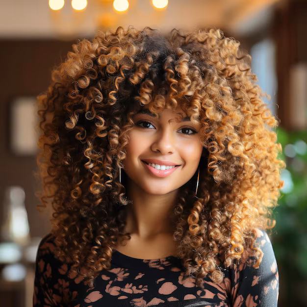 Hime Cut Curly Hair