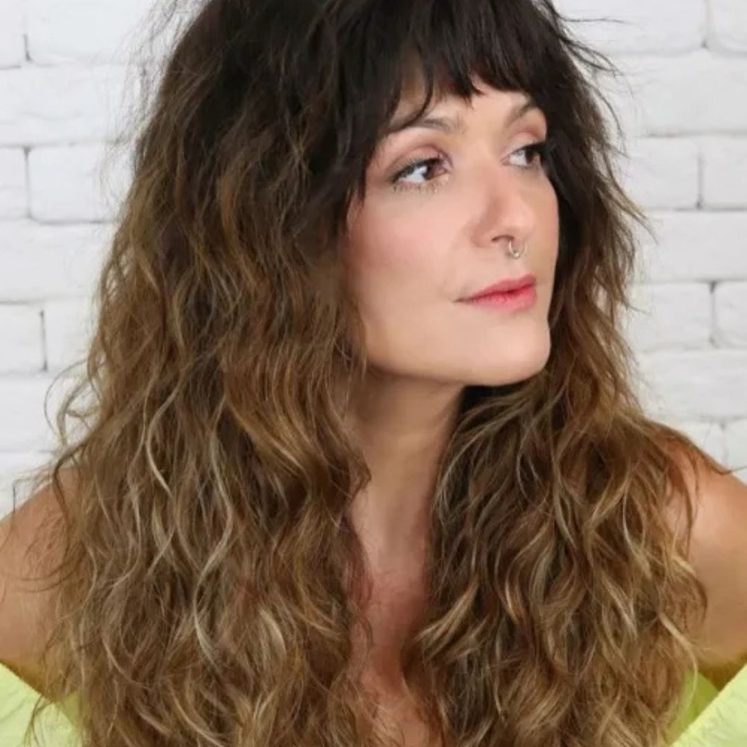Hime Cut Curly Hair