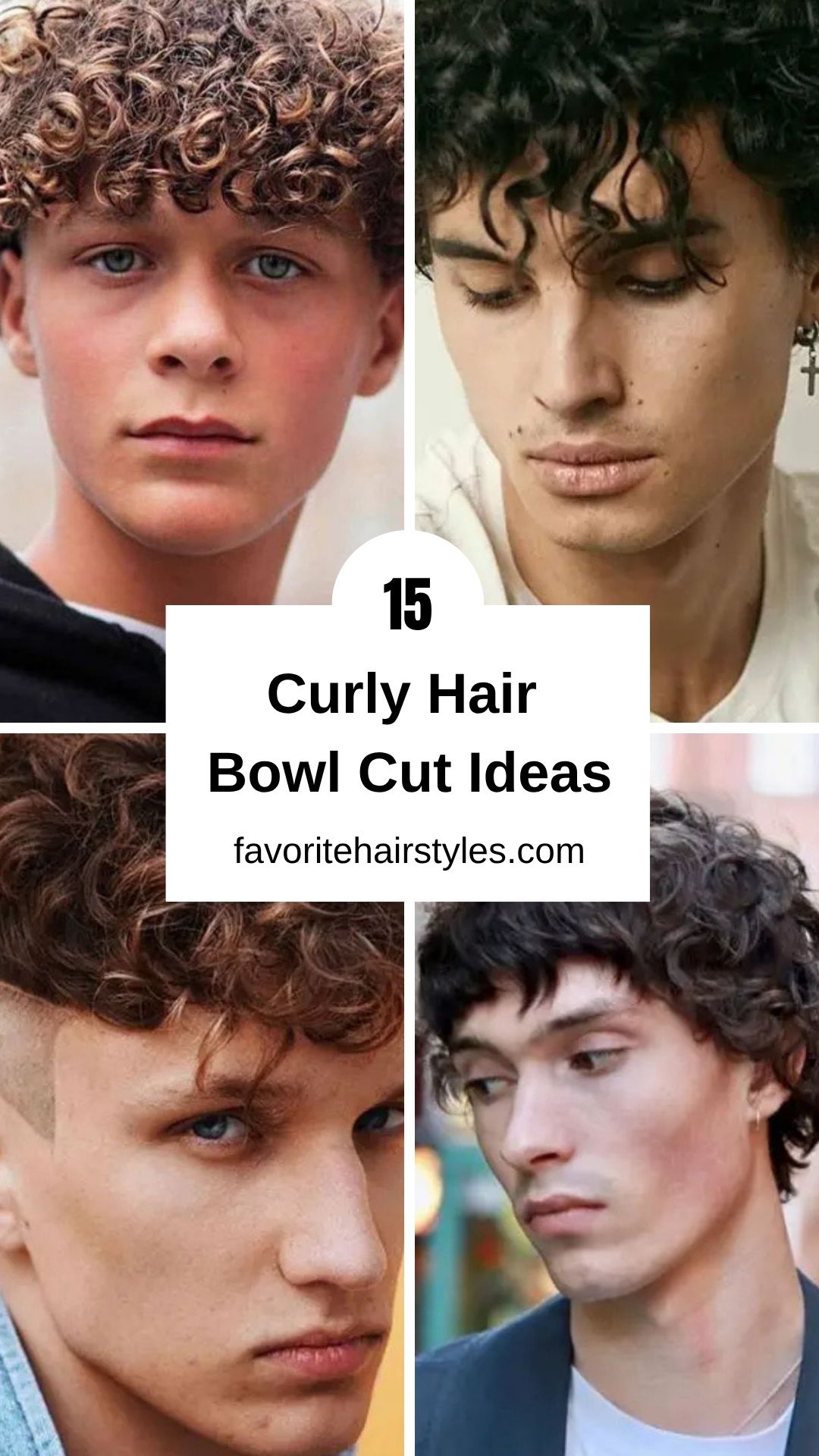 Curly Hair Bowl Cut