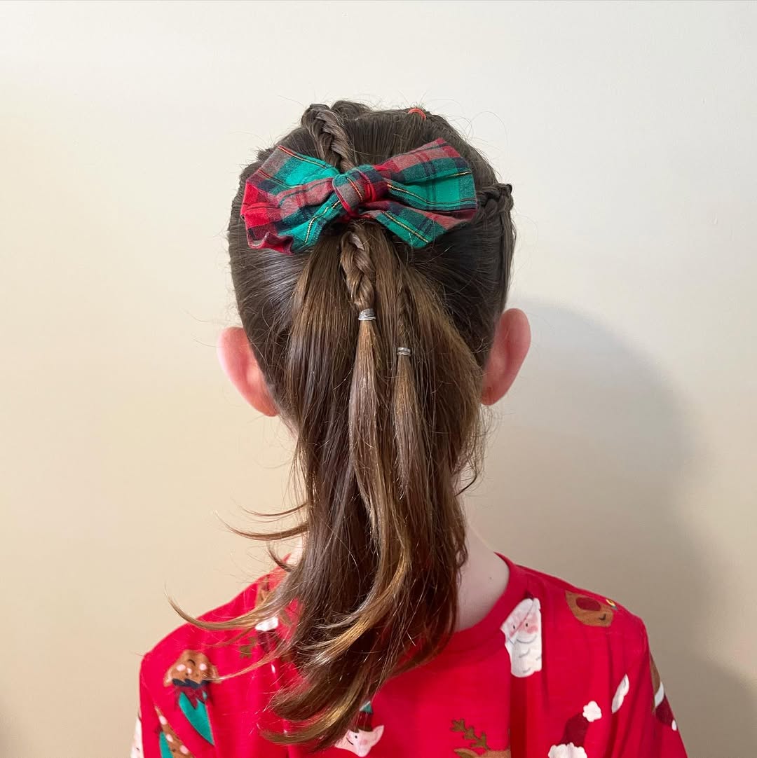 Easy Christmas Hairstyles for School