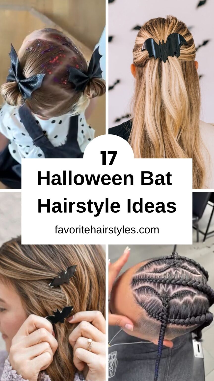 Halloween Bat Hairstyle Ideas for Spooky Festive Looks