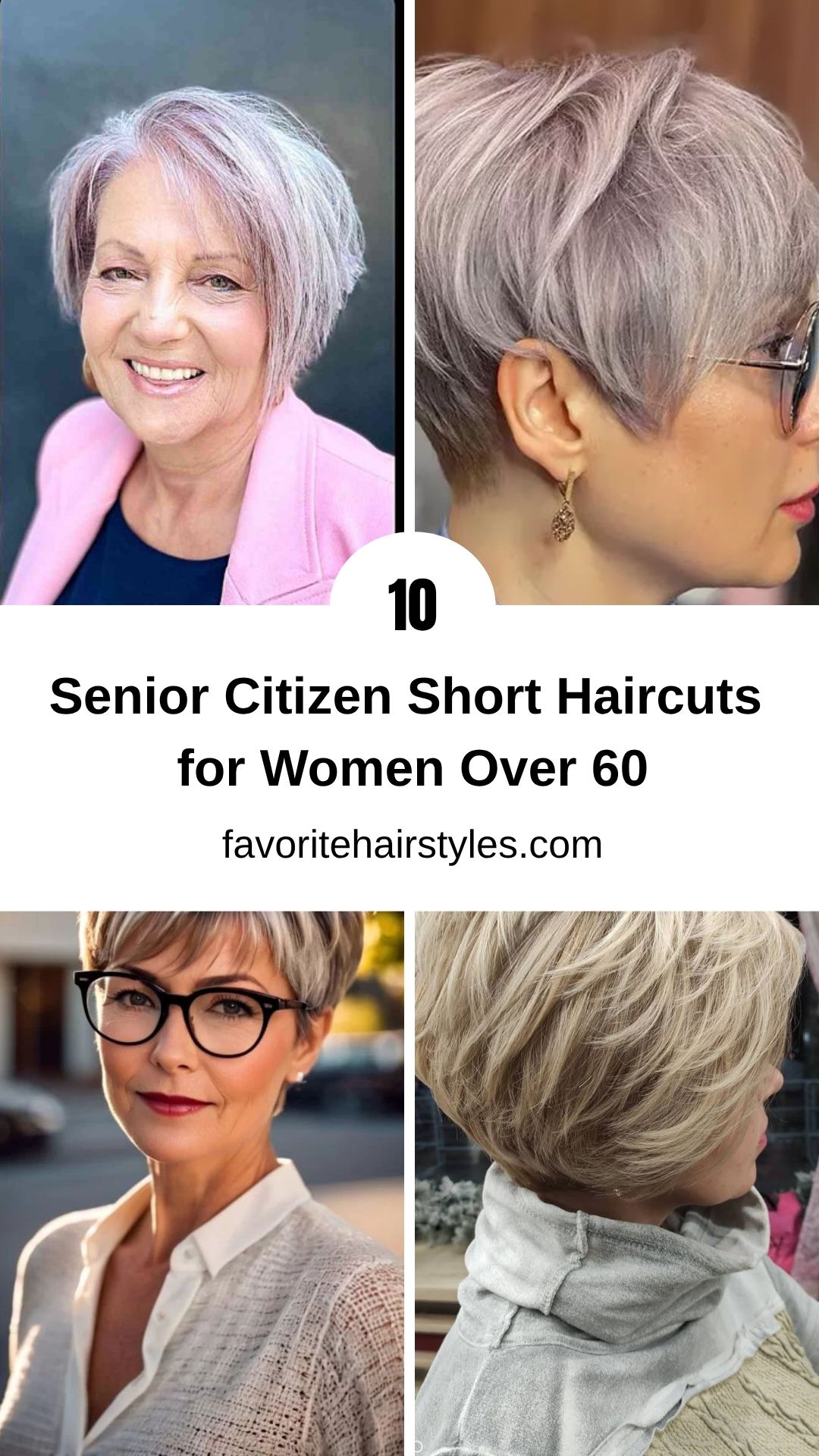 Senior Citizen Short Haircuts for Women Over 60