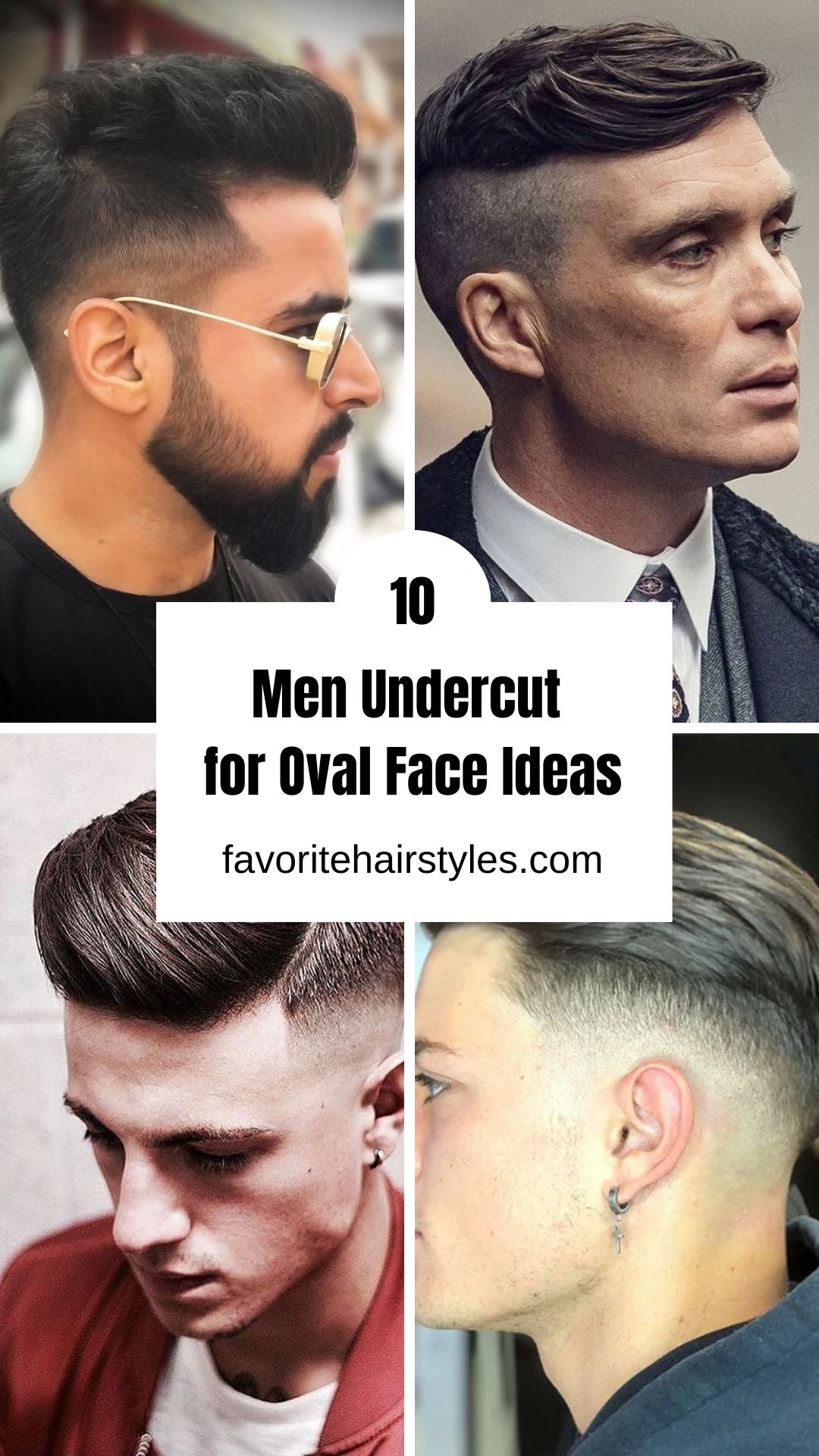Men Undercut for Oval Face
