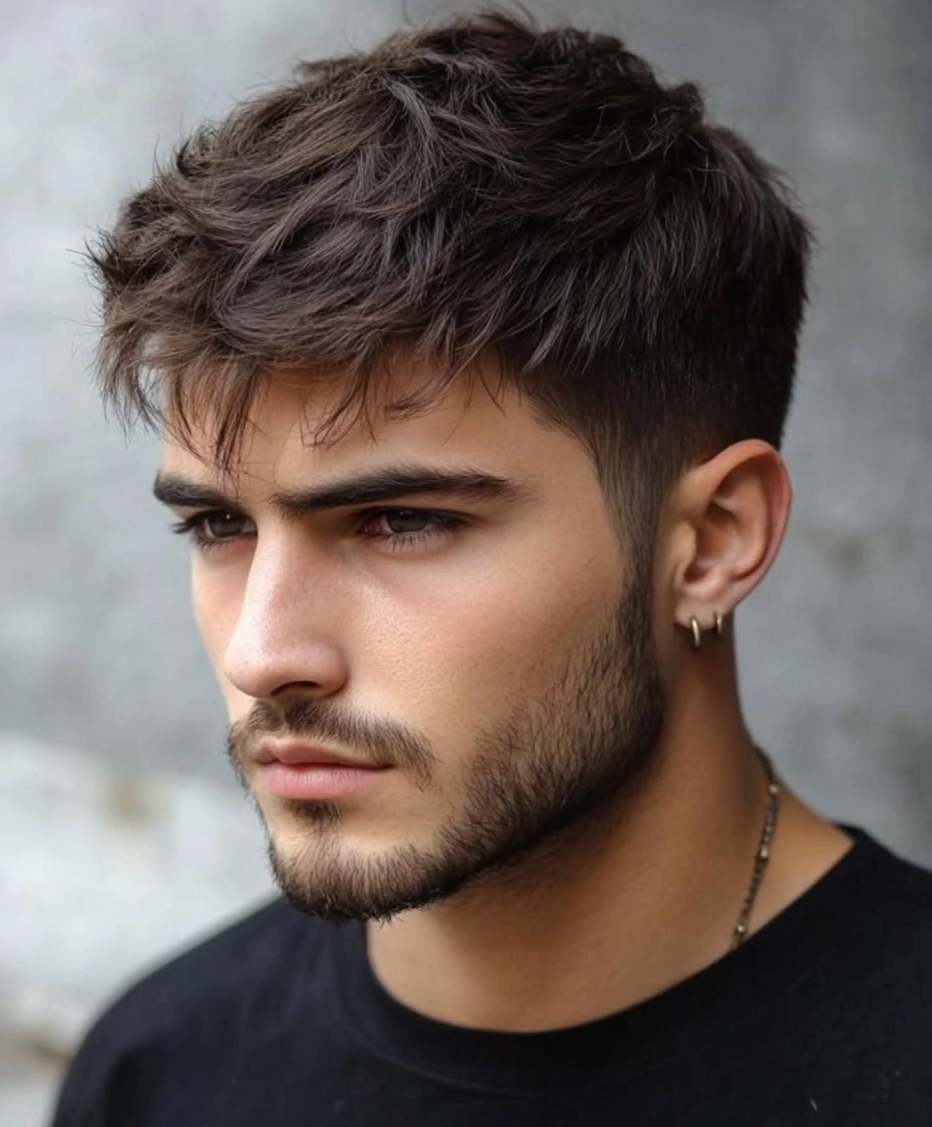 Men’s Textured Fringe Hairstyles