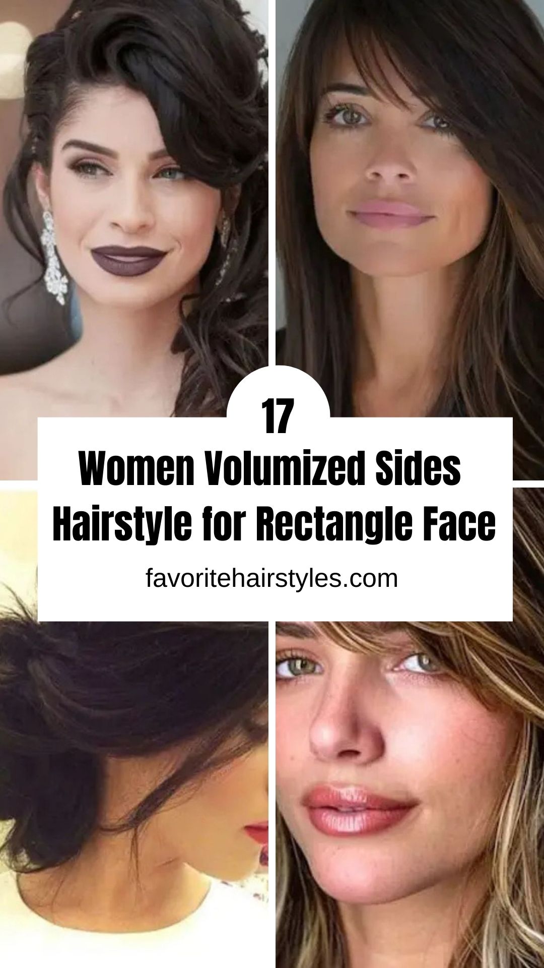 Women Volumized Sides Hairstyle for Rectangle Face