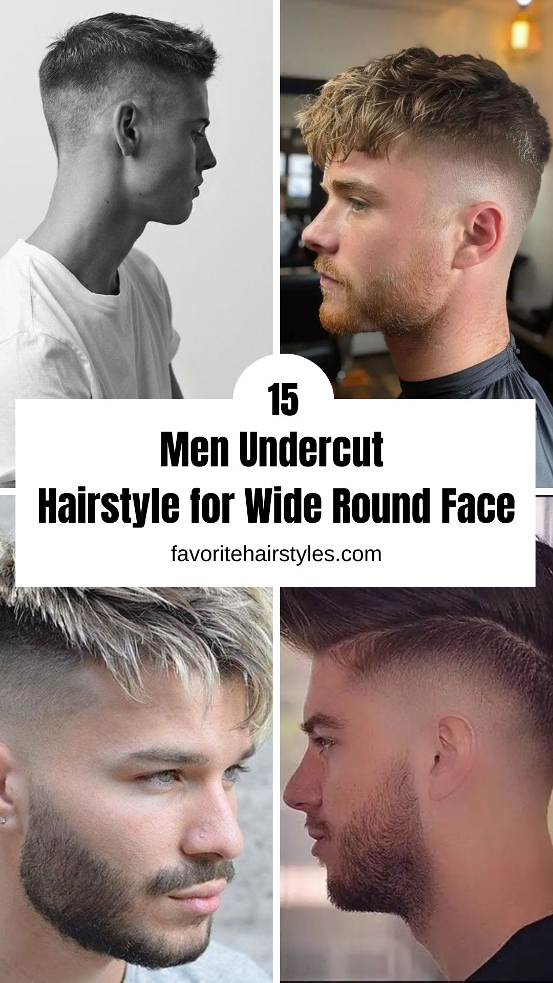 Men Undercut Hairstyle for Wide Round Face