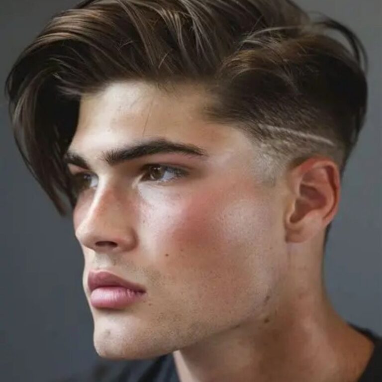Very Short Side Part Men Side Part Hairstyle for Soft Rectangle Face – Guide