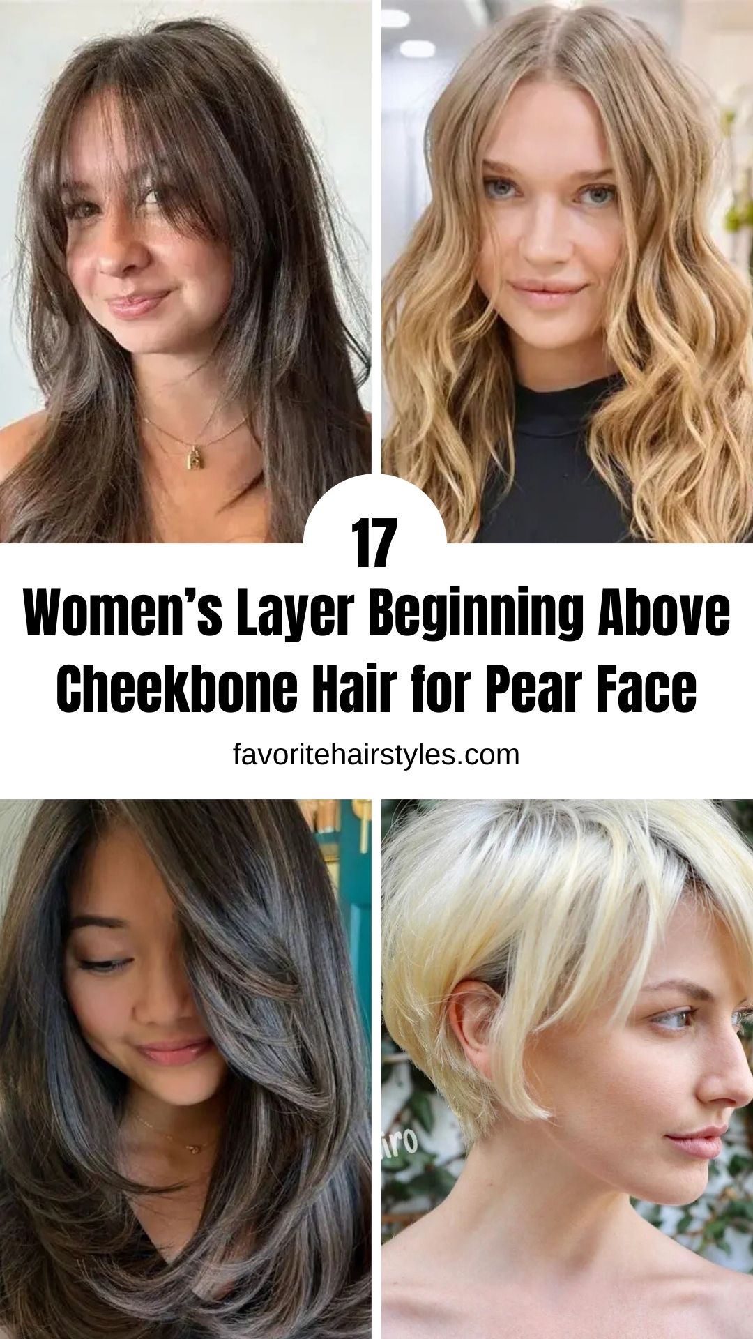 Women’s Layer Beginning Above Cheekbone Hair for Pear Face